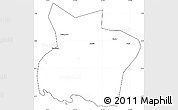 Blank Simple Map of Kab. Tulungagung, cropped outside