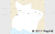 Classic Style Simple Map of Kab. Tulungagung, single color outside