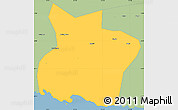 Savanna Style Simple Map of Kab. Tulungagung