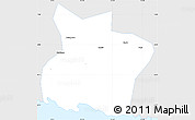 Silver Style Simple Map of Kab. Tulungagung, single color outside