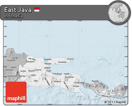 Gray Map of East Java