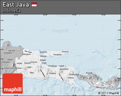 Gray Map of East Java