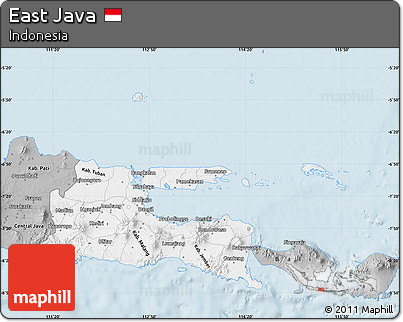 Gray Map of East Java