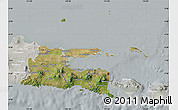 Satellite Map of East Java, lighten, semi-desaturated