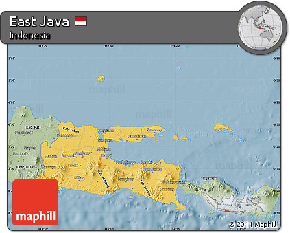 Savanna Style Map of East Java