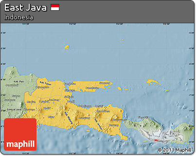 Savanna Style Map of East Java