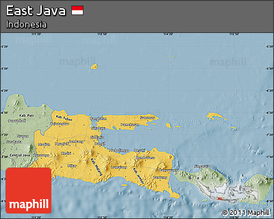 Savanna Style Map of East Java
