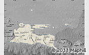Shaded Relief Map of East Java, darken, desaturated