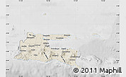 Shaded Relief Map of East Java, lighten, desaturated