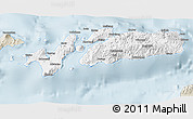 Classic Style 3D Map of Kab. Alor
