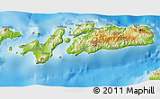 Physical 3D Map of Kab. Alor