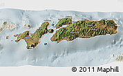 Satellite 3D Map of Kab. Alor, lighten