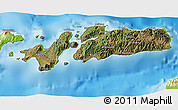 Satellite 3D Map of Kab. Alor, physical outside