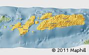 Savanna Style 3D Map of Kab. Alor