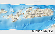 Shaded Relief 3D Map of Kab. Alor