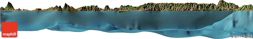 Satellite Horizon Map of Kab. Alor