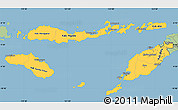 Savanna Style Simple Map of East Nusa Tenggara