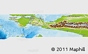 Physical Panoramic Map of Kab. Fak-Fak