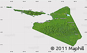 Satellite Map of Kab. Yapen Waropen, cropped outside
