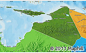 Satellite Map of Kab. Yapen Waropen, political outside