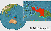 Satellite Location Map of Irian Jaya