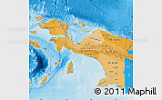 Political Shades Map of Irian Jaya