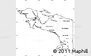 Blank Simple Map of Irian Jaya, cropped outside