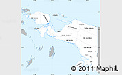 Gray Simple Map of Irian Jaya, single color outside