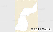 Classic Style Simple Map of Kodya. Jakarta Selatan, single color outside