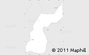 Silver Style Simple Map of Kodya. Jakarta Selatan