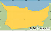 Savanna Style Simple Map of Kodya. Jakarta Utara, single color outside