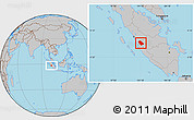 Gray Location Map of Kab. Kerinci