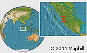 Satellite Location Map of Kab. Kerinci