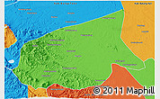 Political 3D Map of Kab. Sarolangun Bangko