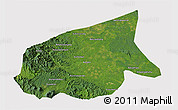 Satellite 3D Map of Kab. Sarolangun Bangko, cropped outside