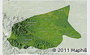 Satellite 3D Map of Kab. Sarolangun Bangko, lighten
