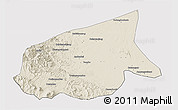 Shaded Relief 3D Map of Kab. Sarolangun Bangko, cropped outside