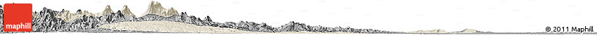 Shaded Relief Horizon Map of Kab. Sarolangun Bangko, darken, desaturated