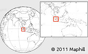 Blank Location Map of Kab. Sarolangun Bangko, within the entire country