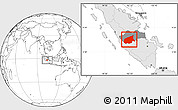 Blank Location Map of Kab. Sarolangun Bangko, highlighted country, highlighted parent region