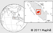 Blank Location Map of Kab. Sarolangun Bangko, highlighted country