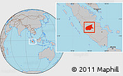 Gray Location Map of Kab. Sarolangun Bangko