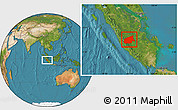 Satellite Location Map of Kab. Sarolangun Bangko