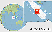 Savanna Style Location Map of Kab. Sarolangun Bangko, highlighted country