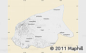 Classic Style Map of Kab. Sarolangun Bangko, single color outside