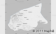Gray Map of Kab. Sarolangun Bangko, single color outside