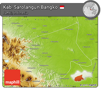 Physical Map of Kab. Sarolangun Bangko