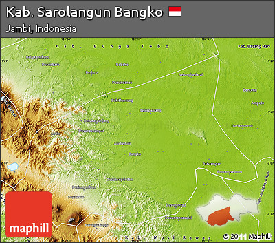 Physical Map of Kab. Sarolangun Bangko
