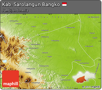 Physical Map of Kab. Sarolangun Bangko
