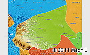Physical Map of Kab. Sarolangun Bangko, political outside